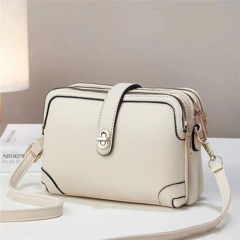 [Shichen Women'S Bag] Fashion Solid Color Casual Women'S Bag New Shoulder Bag All-Match Western Style Crossbody Bag - Image 2
